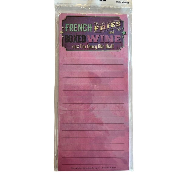 Note Pad 3 Naughty List Shopping List and 1 French Fries Things To Do  NEW - Picture 3 of 6